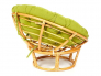 Кресло Papasan 23/01 W с подушкой Honey, флок Олива