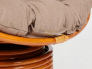 Кресло-качалка Papasan w 23/01 B с подушкой Cognac, экошерсть Коричневый