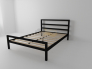 Кровать металлическая Комфорт 800 белая