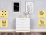 Комод Космос Нэо с 4-мя ящиками Дуб сонома-Белый