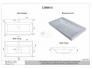 Тумба Кристалл 80 напольная 2 ящика ручка дуб, раковина Слим 80 Суфле