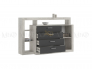 Комод Ангара Графит/Дуб Крафт Белый
