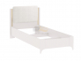 Кровать 900 Сиде Белый (Велюр) без основания