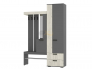 Прихожая Трамп Графит/дуб крафт белый