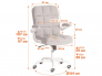Кресло офисное Lugano тедди серый