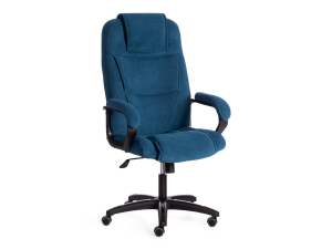 Кресло офисное Bergamo флок синий