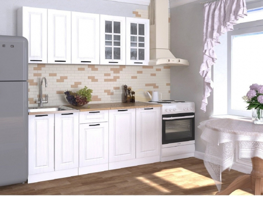 Кухонный гарнитур 14 Белый Вегас 1800 мм
