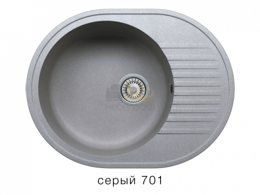 Мойка кварцевая Tolero R-122 Серый 701