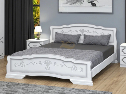 Кровать Карина-6 1400 Белый жемчуг