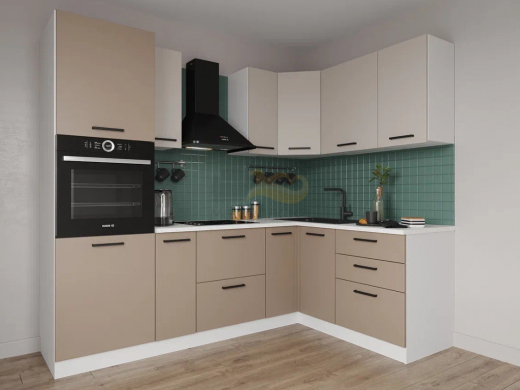 Кухонный гарнитур Каппучино 2400х1600 МДФ