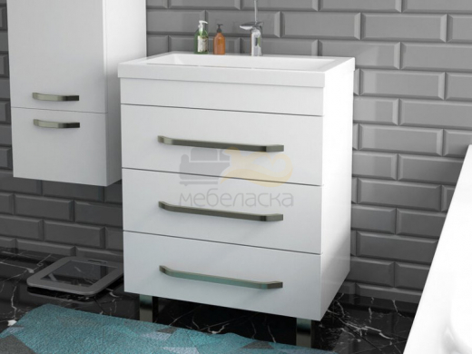 Тумба с раковиной Monaсo 600 напольная 3 ящика